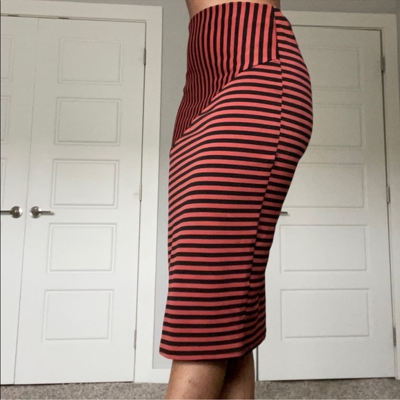Stripe Bodycon Pencil Skirt - Picture 3 of 10